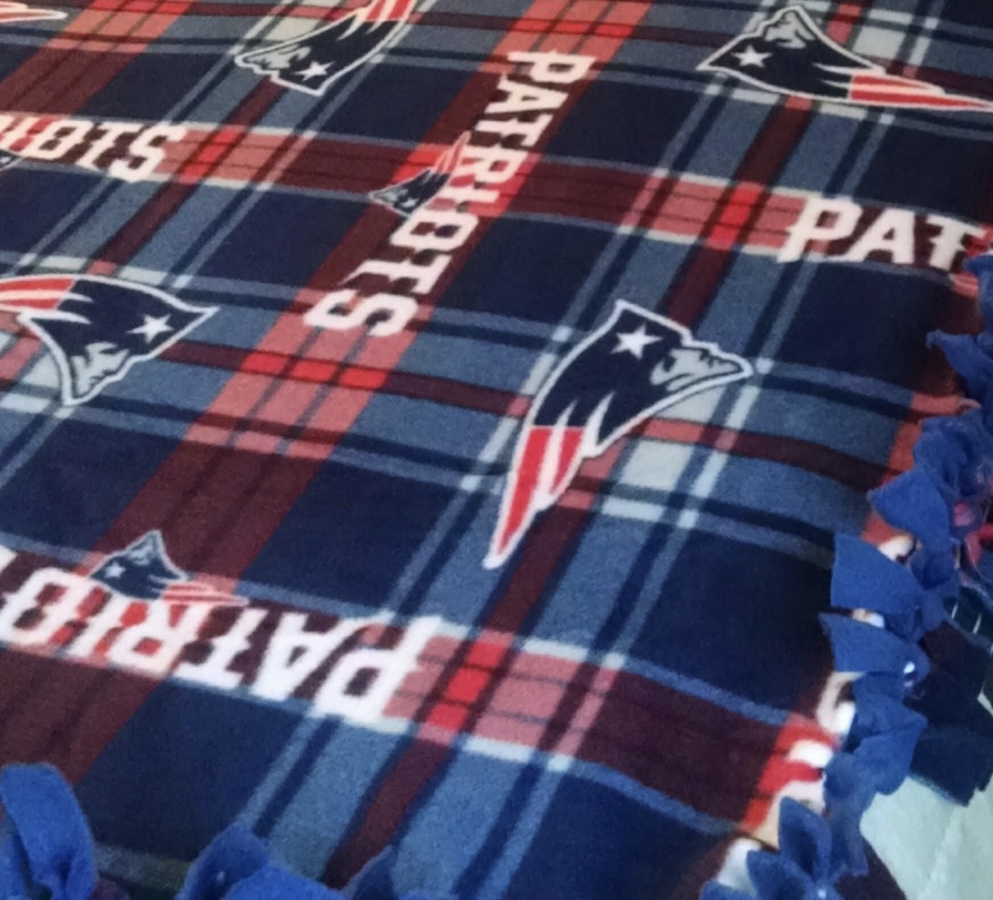 New England Patriots fleece blanket